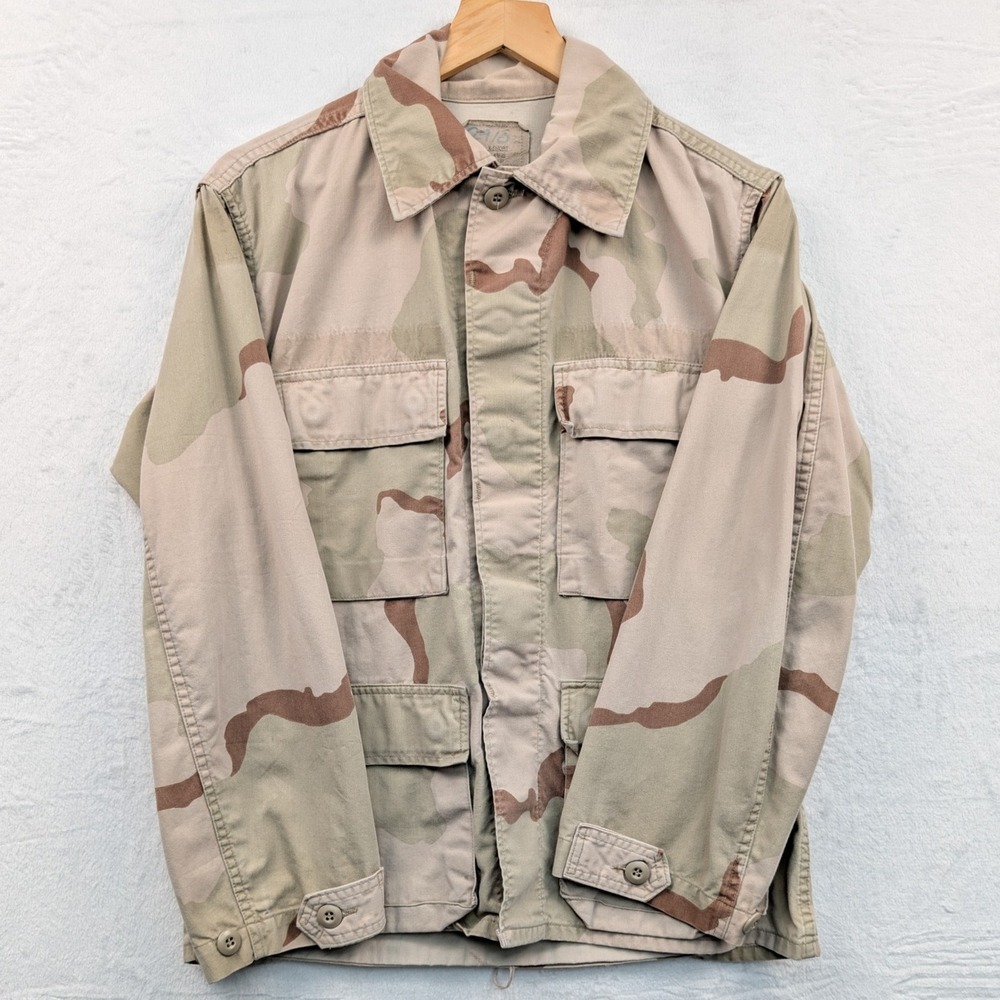 VTG Desert Storm Camouflage Coat Military Men's S X-Short American Apparel 1990